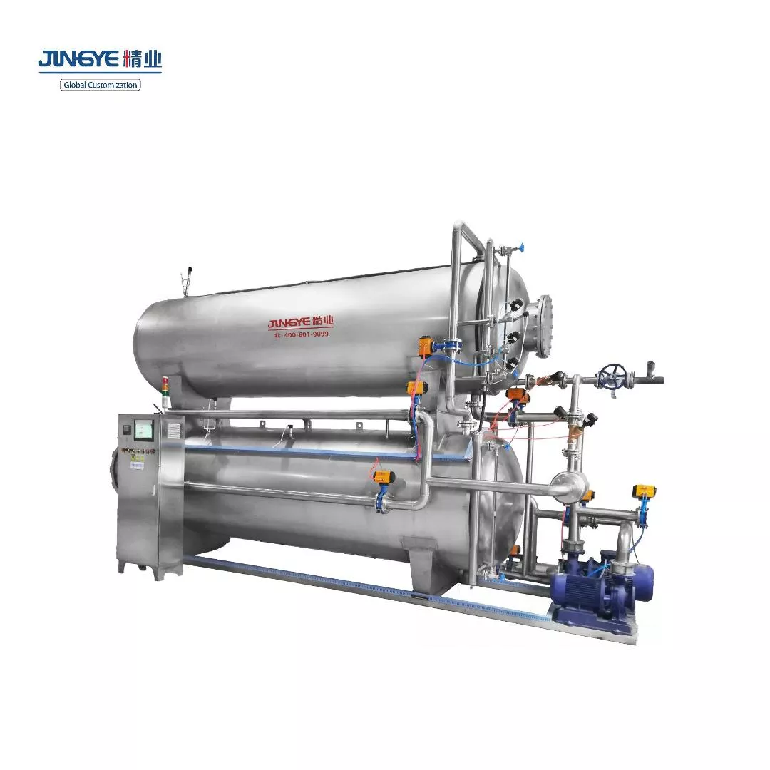 Water bath double tanks sterilization retort