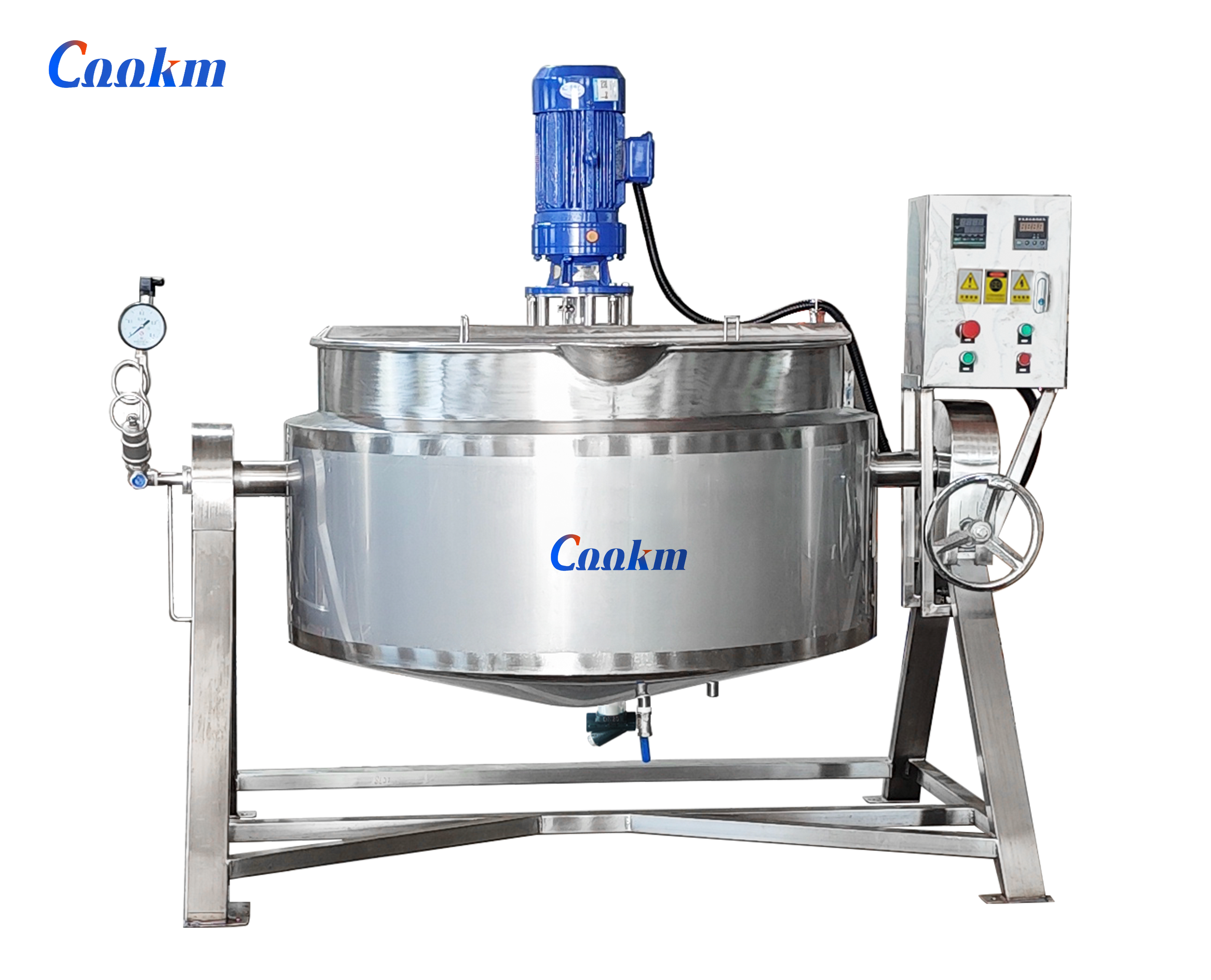Tiltable jacketed kettle