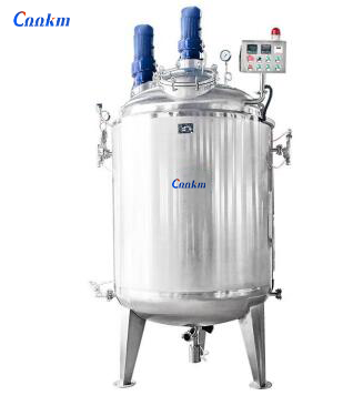 Vertical vacuum sealed emulsified cooking and mixing tank