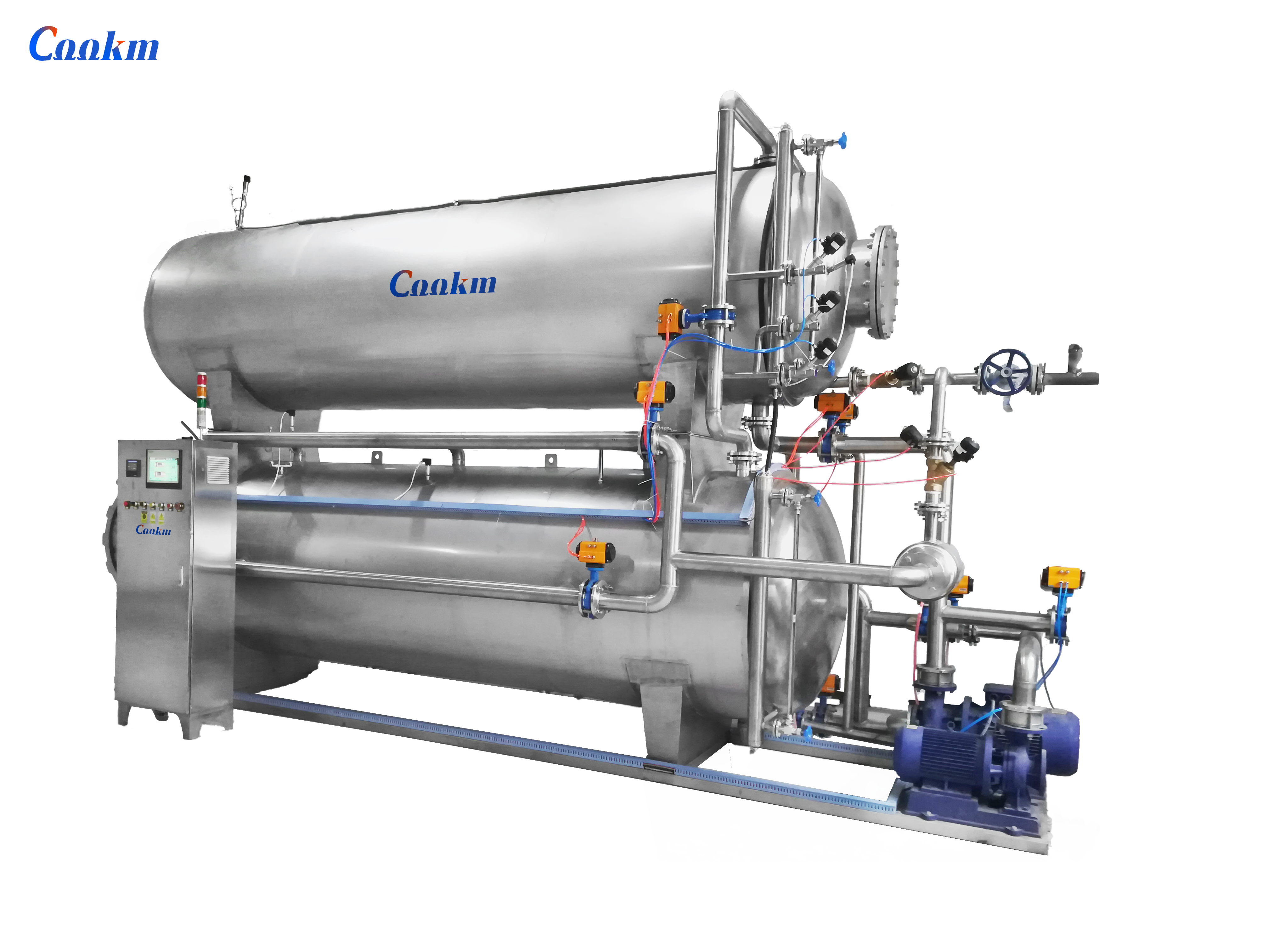 Water bath double tanks sterilization retort
